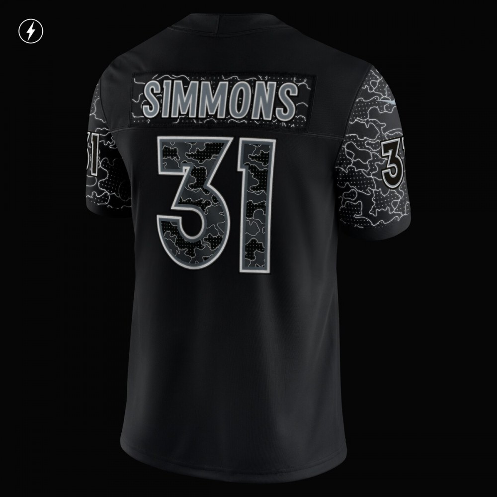Justin Simmons Denver Broncos Nike RFLCTV Limited Jersey - Black-Profan Arena